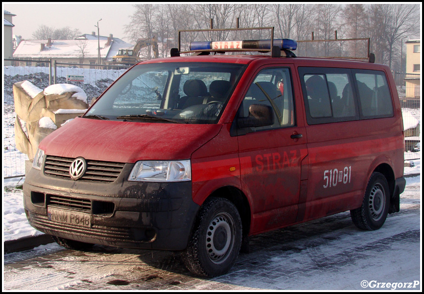 510[N]81 - SLKw Volkswagen Transporter T5 - KP PSP Nowe Miasto Lubawskie