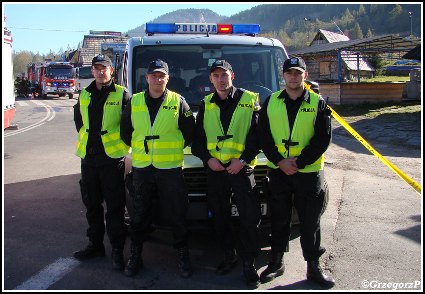 19.10.2012 - Zakopane, ul. BronisÅ‚awa Czecha - Manewry KSRG powiatu tatrzaÅ„skiego