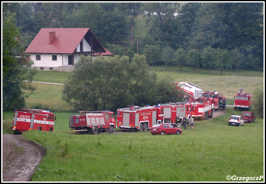 11.07.2012 - Spytkowice - Pożar stodoły