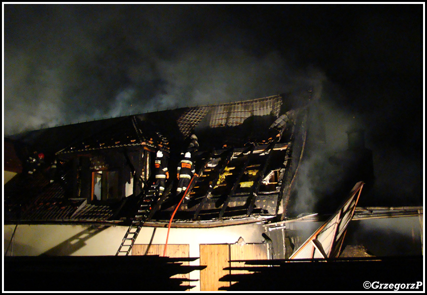 28.05.2013 - Podwilk - Pożar stolarni