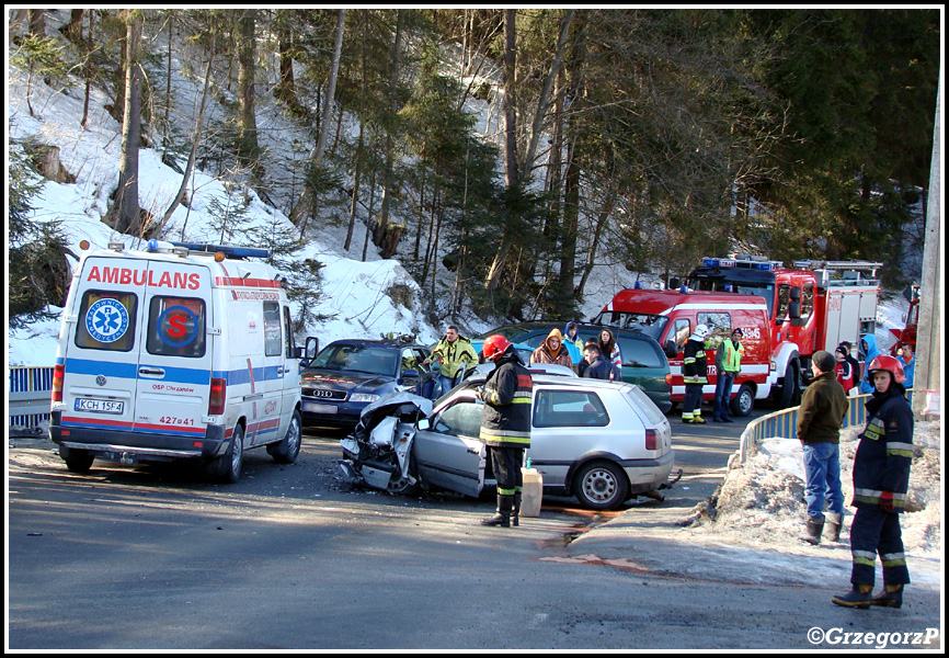 4.03.2012 - Stasikówka, DW 961 - wypadek samochodowy