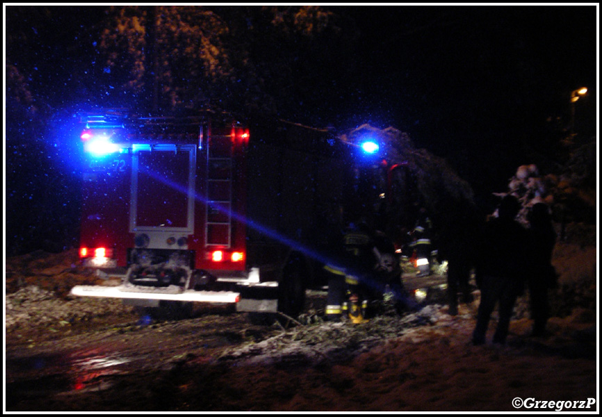 14.10.2009 - Rabka, ul. Kasprowicza - Atak zimy
