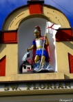 Figurka św. Floriana z budynku KP PSP Nowy Targ
