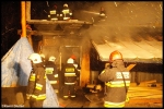 25.01.2013 - Kościelisko, ul. Karpielówka - pożar drewnianego budynku