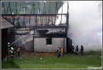 8.07.2012 - Klikuszowa - Pożar zabudowań gospodarczych