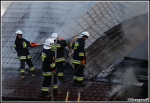 18.08.2011 - Rabka, ul. Leśna - Pożar drewnianego budynku