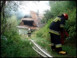 14.09.2011, Zakopane, ul. Zaruskiego - pożar pustostanu