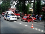 10.07.2011 - Zakopane, ul. Chramcówki - wypadek samochodowy