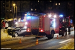 20.02.2012 - Zakopane, ul. Jagiellońska - zderzenie dwóch pojazdów